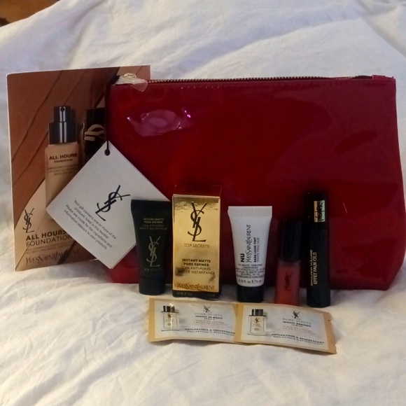 Yves Saint Laurent Other - YSL~ Beaute Cosmetic Bag Bundle 8 Pc Set 🔥 NWT